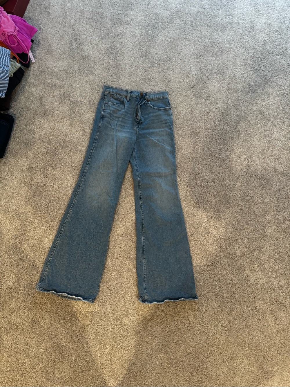 Madewell Light Blue high ride flare Jeans